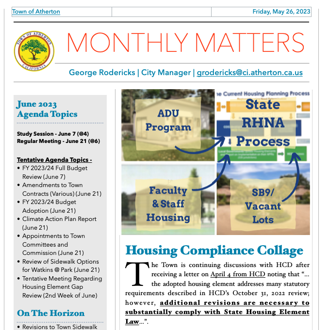 May Monthly Matters