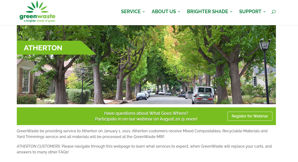 GreenWaste Recovery service truck